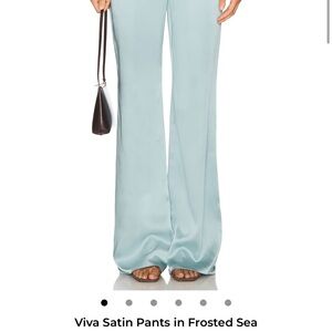 SER.O.YA Viva Satin Pants Frosted Blue